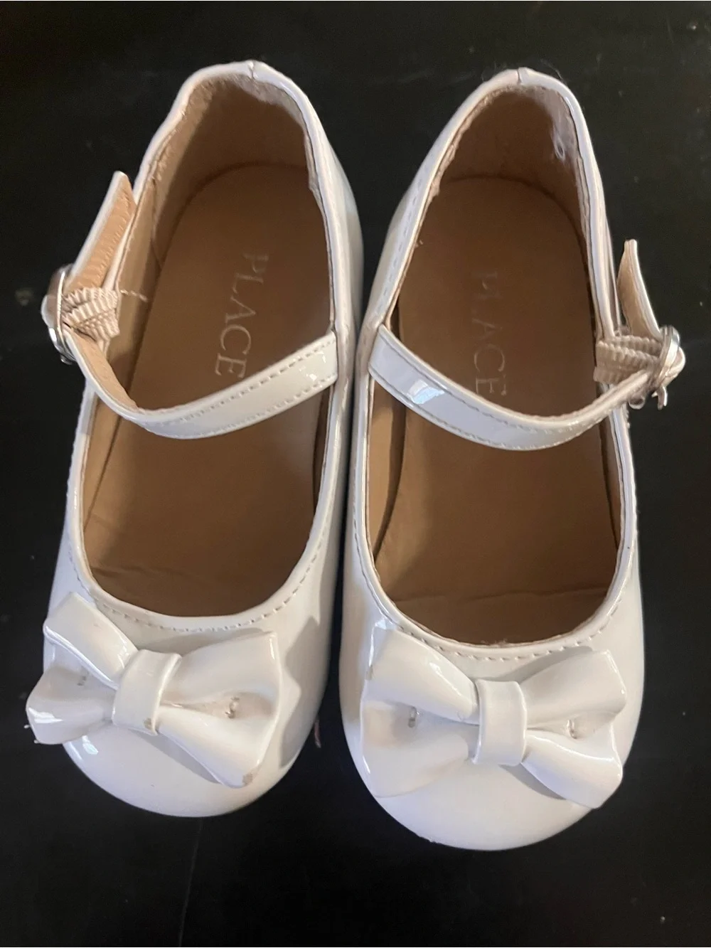 The Children's Place White Patent Mary Jane Shoes with Bow